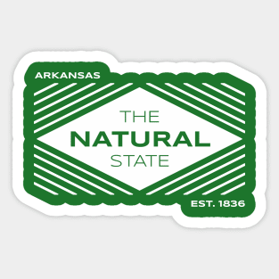 Arkansas Natural State 1836 Sticker